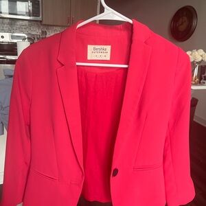 Bershka Vibrant Hot Pink Women's Blazer